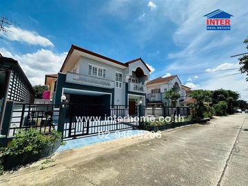 2-storey detached house, 60 sq.w., Buriram Rangsit Village, Lam Luk Ka, Khlong 4, near Yaem Sa-at Rangsit School, Rangsit-Nakhon Nayok Road, Phra Ong