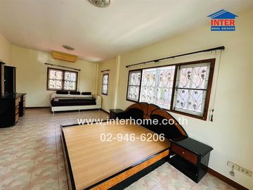 2-storey detached house, 60 sq.w., Buriram Rangsit Village, Lam Luk Ka, Khlong 4, near Yaem Sa-at Rangsit School, Rangsit-Nakhon Nayok Road, Phra Ong