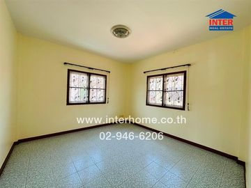 2-storey detached house, 60 sq.w., Buriram Rangsit Village, Lam Luk Ka, Khlong 4, near Yaem Sa-at Rangsit School, Rangsit-Nakhon Nayok Road, Phra Ong