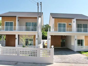 4 Bedrooms detached house for sale Minimal Muji style in Mueang Kaew, Mae Rim. Close to Nong Jom intersection. Fully furnished.