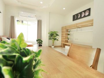 4 Bedrooms detached house for sale Minimal Muji style in Mueang Kaew, Mae Rim. Close to Nong Jom intersection. Fully furnished.