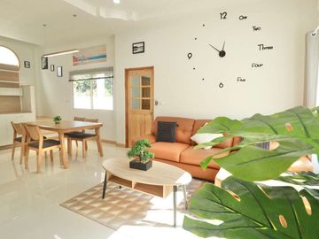 4 Bedrooms detached house for sale Minimal Muji style in Mueang Kaew, Mae Rim. Close to Nong Jom intersection. Fully furnished.