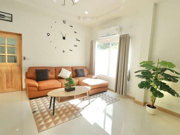 4 Bedrooms detached house for sale Minimal Muji style in Mueang Kaew, Mae Rim. Close to Nong Jom intersection. Fully furnished.