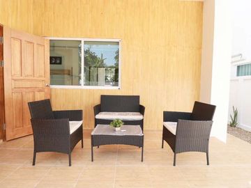 4 Bedrooms detached house for sale Minimal Muji style in Mueang Kaew, Mae Rim. Close to Nong Jom intersection. Fully furnished.