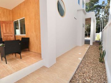 4 Bedrooms detached house for sale Minimal Muji style in Mueang Kaew, Mae Rim. Close to Nong Jom intersection. Fully furnished.