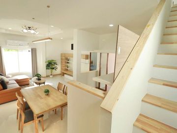 4 Bedrooms detached house for sale Minimal Muji style in Mueang Kaew, Mae Rim. Close to Nong Jom intersection. Fully furnished.