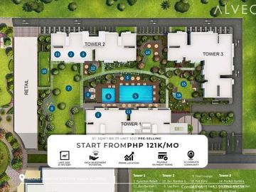 Condos for Sale in Alabang 1 Bed Room 61 SQM with Balcony Pre Selling