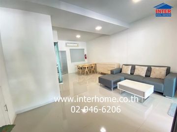 2-storey townhouse, 22 sq m, Pruksa Ville Village 106, Rangsit-Khlong Song, near Siam International School, Soi Rangsit-Nakhon Nayok 62, Rangsit-Nakho