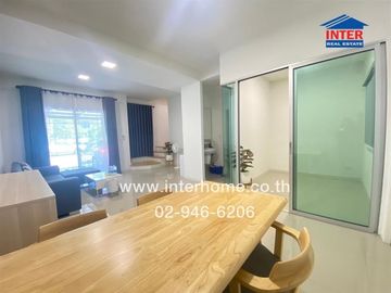 2-storey townhouse, 22 sq m, Pruksa Ville Village 106, Rangsit-Khlong Song, near Siam International School, Soi Rangsit-Nakhon Nayok 62, Rangsit-Nakho