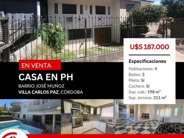 VENTA HERMOSA CASA EN PH INDEPENDIENTE- CENTRICA 4 DORMITORIOS