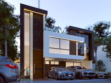 Venta de casa nueva moderna y muy iluminada en zona azul Lomas de Angelópolis ll