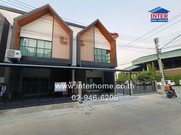 2-storey townhouse, 20.9 sq.w., D Plus Village, Wan Dee Village, Soi Wat Khlong Kru - Sri Muang Soi 18, Rama 2 Road, Setthakit Road 1, Mueang Samut Sa
