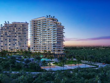 Condominio con den, alberca familiar, en venta, Parque Cancún, Cancún
