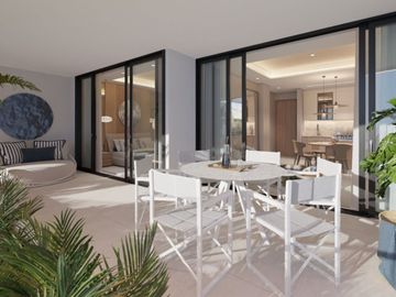 Condominio con den, alberca familiar, en venta, Parque Cancún, Cancún