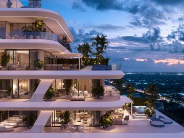 Departamento con alberca, spa, en venta, Parque Cancún, Cancún