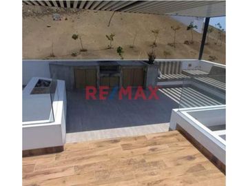 En Venta De Casa De Playa Con Cochera Y Piscina En Condominio Cerrado Alto Bujama A 3 Cuadras De La Playa