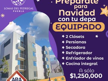 DEPARTAMENTOS EN VENTA EN PUEBLA FRACCIONAMIENTO LOMAS DEL PEDREGAL