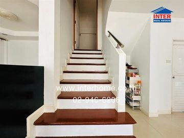 2-storey townhouse, 29.5 sq m, Petch Anan Village, Lam Luk Ka Road, Phra Ong Chao Sai Road, Khlong 4, Lam Luk Ka, Pathum Thani