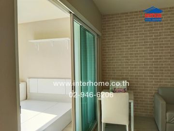Condominium 26.12 sq.m. Aspire Ratchada-Wong Sawang, next to MRT Wong Sawang station, Bangkok-Nonthaburi Road, Wong Sawang Road, Bang Sue District, Ba