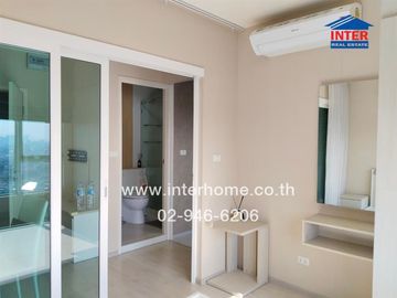 Condominium 26.12 sq.m. Aspire Ratchada-Wong Sawang, next to MRT Wong Sawang station, Bangkok-Nonthaburi Road, Wong Sawang Road, Bang Sue District, Ba