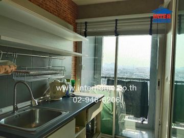 Condominium 26.12 sq.m. Aspire Ratchada-Wong Sawang, next to MRT Wong Sawang station, Bangkok-Nonthaburi Road, Wong Sawang Road, Bang Sue District, Ba