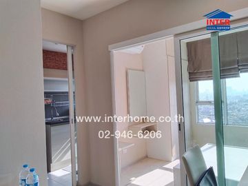 Condominium 26.12 sq.m. Aspire Ratchada-Wong Sawang, next to MRT Wong Sawang station, Bangkok-Nonthaburi Road, Wong Sawang Road, Bang Sue District, Ba