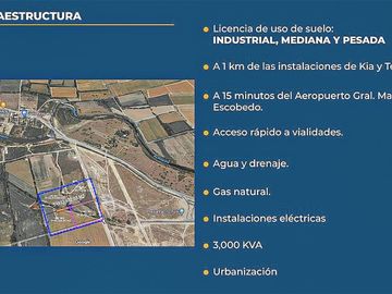 Terreno Industrial en Venta Pesquería