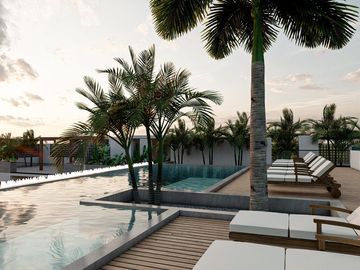 PENTHOUSE EXCLUSIVO EN BACALAR: 2 RECAMARAS, TERRAZA Y JACUZZI PRIVADO