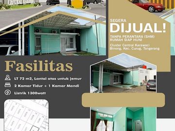 Rumah Dijual di Cluster Central Karawaci Dekat Supermal Karawaci, Lippo Karawaci, RS Siloam