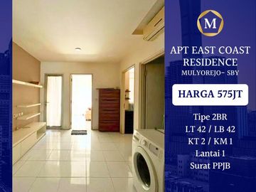 Apartemen East Coast Residence 2BR Lantai 1 Langka dkt Pakuwon City ITS