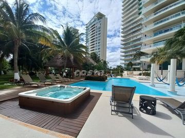 DEPARTAMENTO EN VENTA CON VISTA AL MAR, CANCUN TOWERS, PUERTO CANCUN