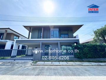 2-storey detached house, 71 sq m., Saransiri Rangsit Village, Soi 4/1, Rangsit-Pathum Thani Road, Road 346, Mueang Pathum Thani, Pathum Thani