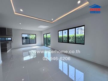 2-storey detached house, 71 sq m., Saransiri Rangsit Village, Soi 4/1, Rangsit-Pathum Thani Road, Road 346, Mueang Pathum Thani, Pathum Thani