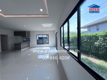 2-storey detached house, 71 sq m., Saransiri Rangsit Village, Soi 4/1, Rangsit-Pathum Thani Road, Road 346, Mueang Pathum Thani, Pathum Thani