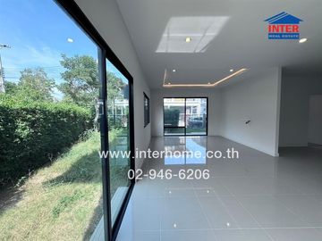 2-storey detached house, 71 sq m., Saransiri Rangsit Village, Soi 4/1, Rangsit-Pathum Thani Road, Road 346, Mueang Pathum Thani, Pathum Thani