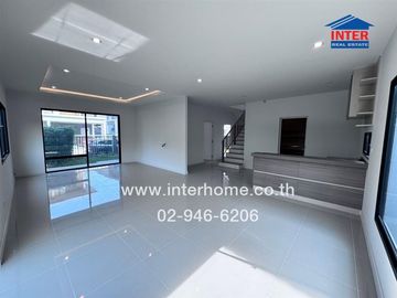 2-storey detached house, 71 sq m., Saransiri Rangsit Village, Soi 4/1, Rangsit-Pathum Thani Road, Road 346, Mueang Pathum Thani, Pathum Thani