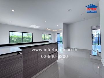 2-storey detached house, 71 sq m., Saransiri Rangsit Village, Soi 4/1, Rangsit-Pathum Thani Road, Road 346, Mueang Pathum Thani, Pathum Thani