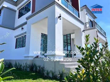 2-storey detached house, 121.1 sq.w., Krisada City Village, Lake and Park, Soi Bang Pla 18, Theparak Road, Old Sukhumvit Road, Bang Phli, Samut Prakan