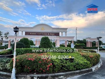 2-storey detached house, 121.1 sq.w., Krisada City Village, Lake and Park, Soi Bang Pla 18, Theparak Road, Old Sukhumvit Road, Bang Phli, Samut Prakan
