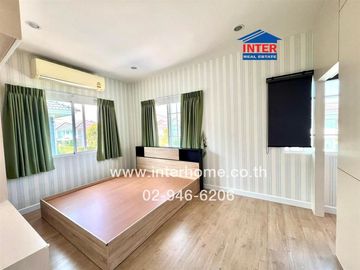 2-storey detached house, 50.8 sq.w., Perfect Park Suvarnabhumi Village 4, Soi Rom Klao 6/1, Rom Klao Road, Ramkhamhaeng Road, Min Buri District, Bangk