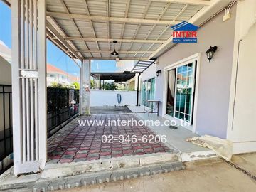 2-storey detached house, 50.8 sq.w., Perfect Park Suvarnabhumi Village 4, Soi Rom Klao 6/1, Rom Klao Road, Ramkhamhaeng Road, Min Buri District, Bangk