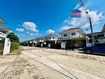 2-storey detached house, 50.8 sq.w., Perfect Park Suvarnabhumi Village 4, Soi Rom Klao 6/1, Rom Klao Road, Ramkhamhaeng Road, Min Buri District, Bangk