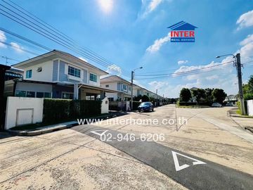2-storey detached house, 50.8 sq.w., Perfect Park Suvarnabhumi Village 4, Soi Rom Klao 6/1, Rom Klao Road, Ramkhamhaeng Road, Min Buri District, Bangk