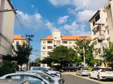 Sale condo Kuan Im Housing Estate, Building2, 4flr,Corner room35m.,2bed,1bath 838KB, furnished, Pa Daet, Mueang Chiang Mai