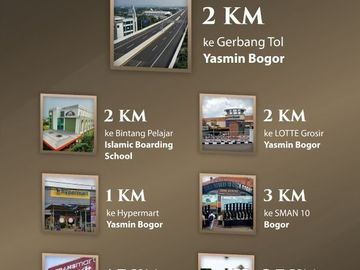 Rumah Yasmin Bogor Dekat Tol, 2 LANTAI Baru, Mewah Harga Murah di Kota Bogor Barat City, Jual Dijual