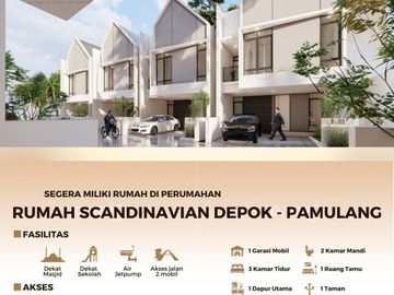 Rumah RSFH Townhouse Pondok Petir, Baru 2 LANTAI Murah, Pontir Bojongsari Depok-Pamulang Jual Dijual