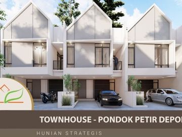 Rumah RSFH Townhouse Pondok Petir, Baru 2 LANTAI Murah, Pontir Bojongsari Depok-Pamulang Jual Dijual