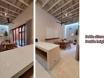 Casa con alberca privada, amueblada, sala de doble altura, venta Centro de Mérida