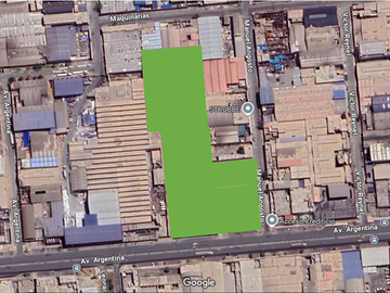 EN VENTA TERRENO DE 12632 M2 EN AV ARGENTINA INDUSTRIA LIVIANA