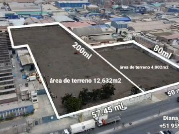 EN VENTA TERRENO DE 12632 M2 EN AV ARGENTINA INDUSTRIA LIVIANA